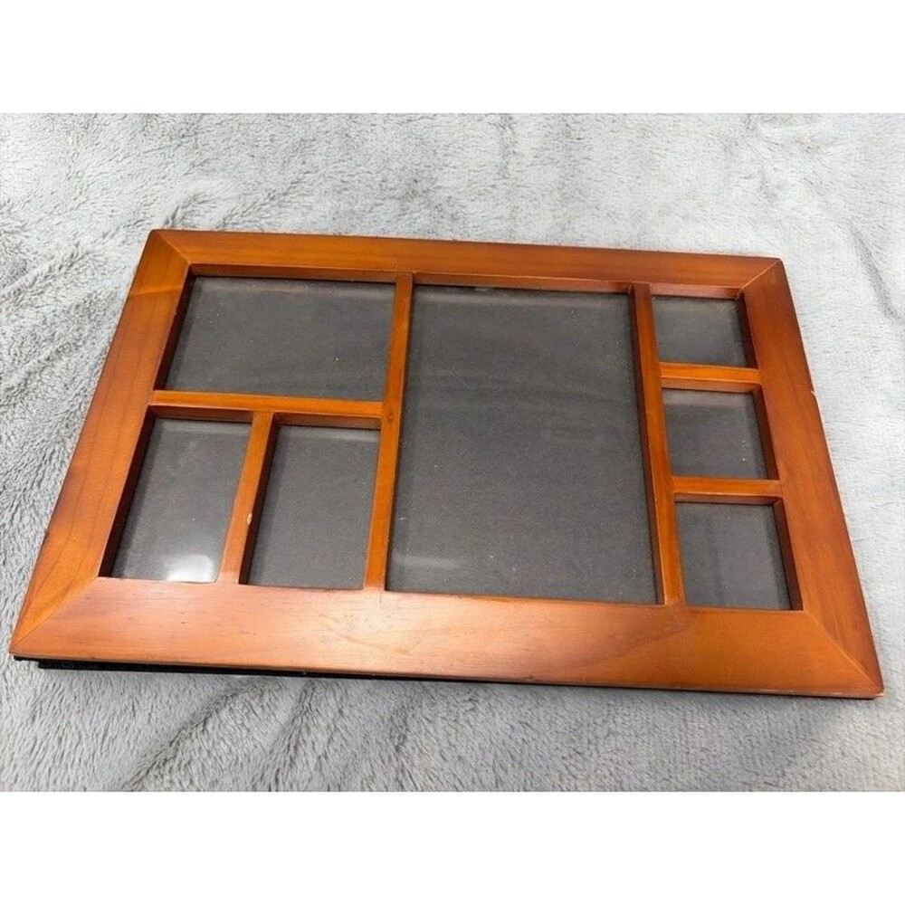 Burns of Boston vintage wooden photo album velvet and wood flaw